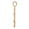 14K Tri-Color Gold Guadalupe Pendant Charm Jewelry 23 x 15 mm